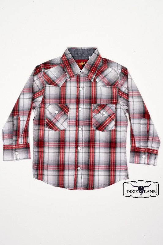 Boys Western Pearl Snap Shirt
