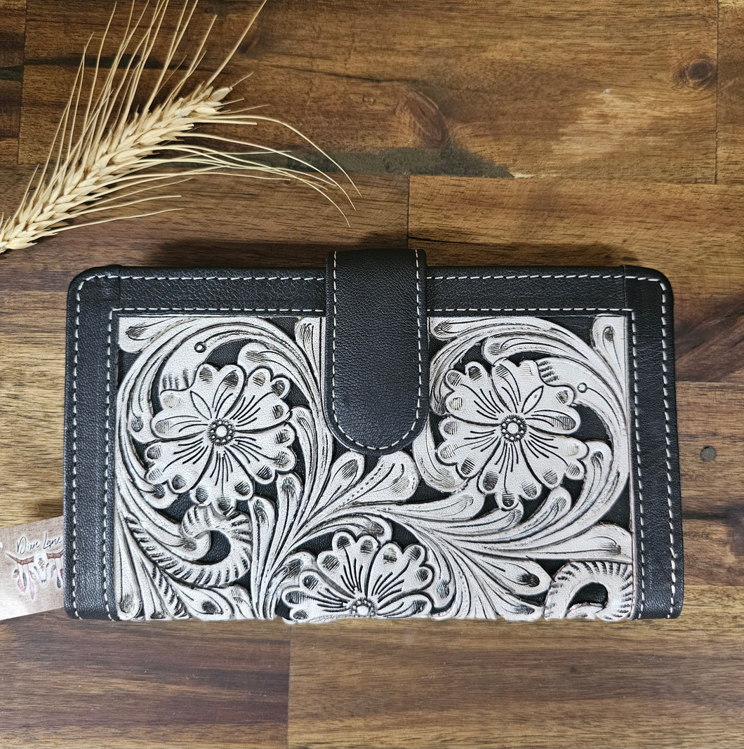 Carved Leather Wallet