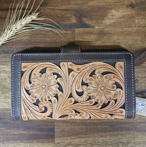 Carved Leather Wallet