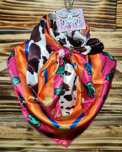 Cowhide Cactus Wild Rag