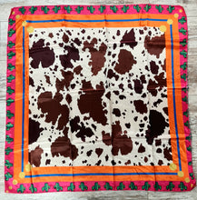 Load image into Gallery viewer, Cowhide Cactus Wild Rag
