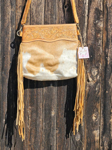 Leather & Hide Fringe Handbag