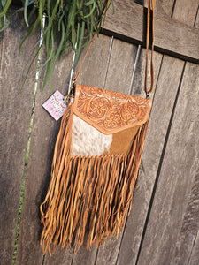 Leather & Hide Fringe Bag