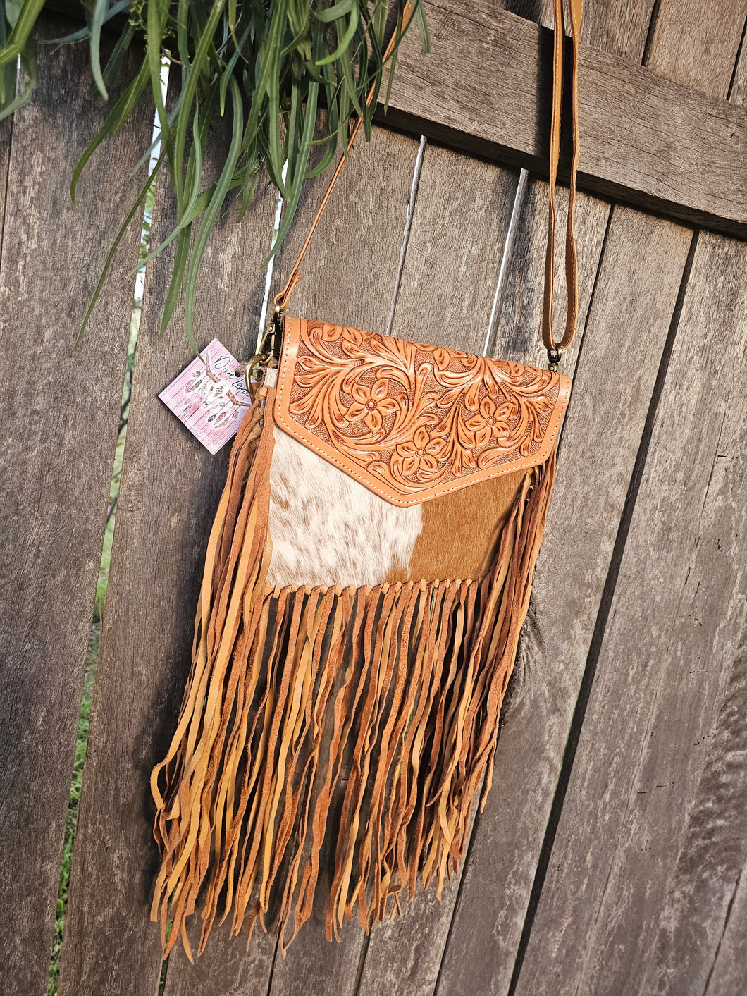 Leather & Hide Fringe Bag