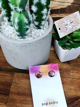 Load image into Gallery viewer, 10mm Glitter Resin Studs - Multiple Options
