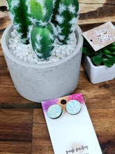 Load image into Gallery viewer, 20mm Glitter Resin Studs - Multiple Options
