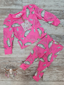 Pink Fishing 2 Piece Set