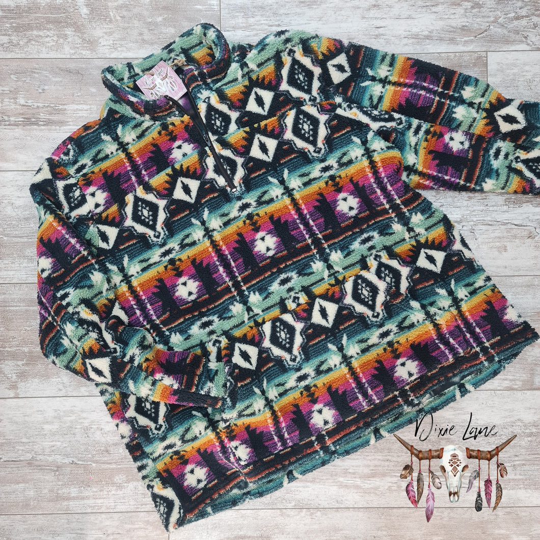 Aztec Sherpa Pullover
