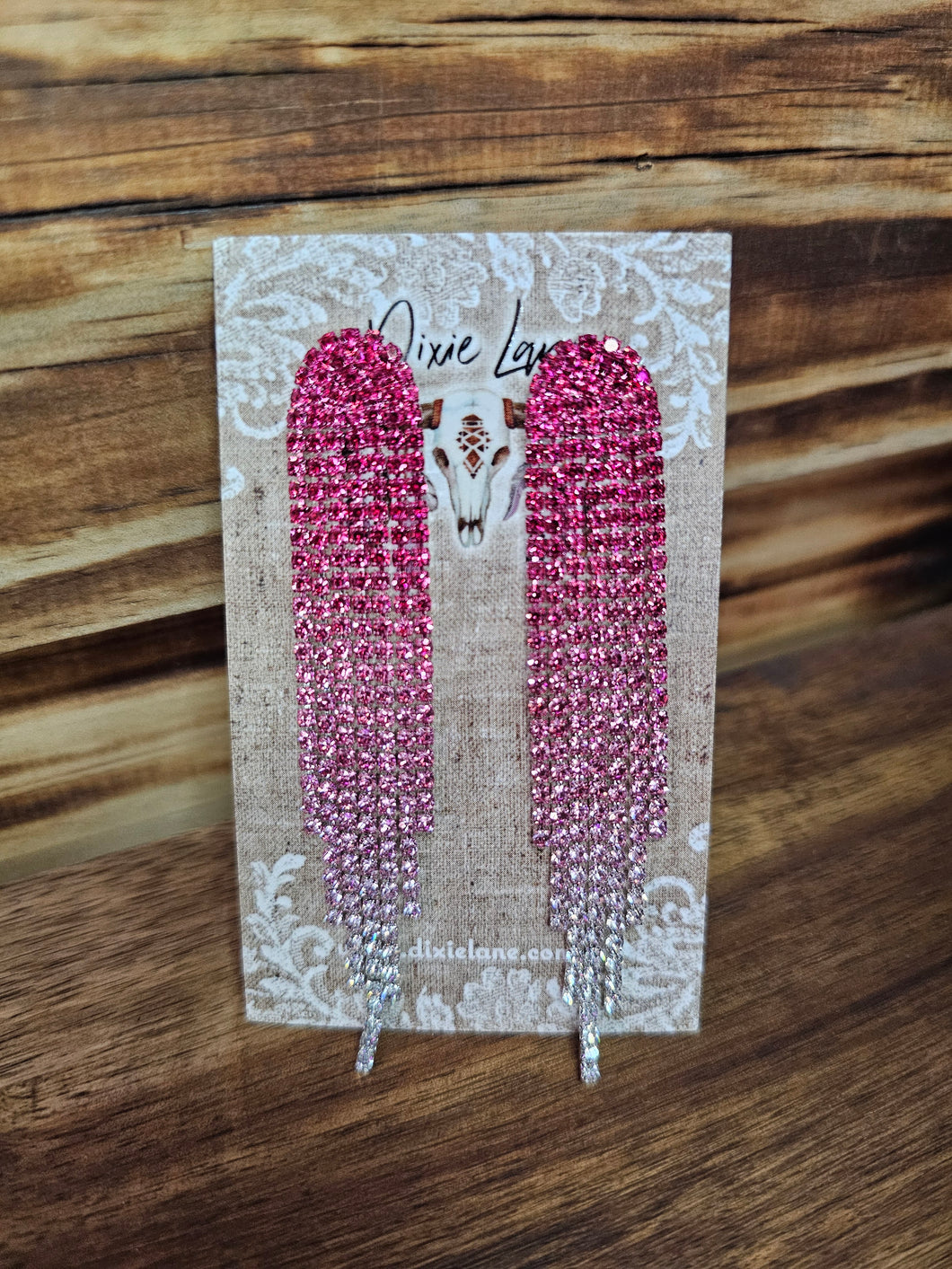 Rhinestone Waterfall Earrings