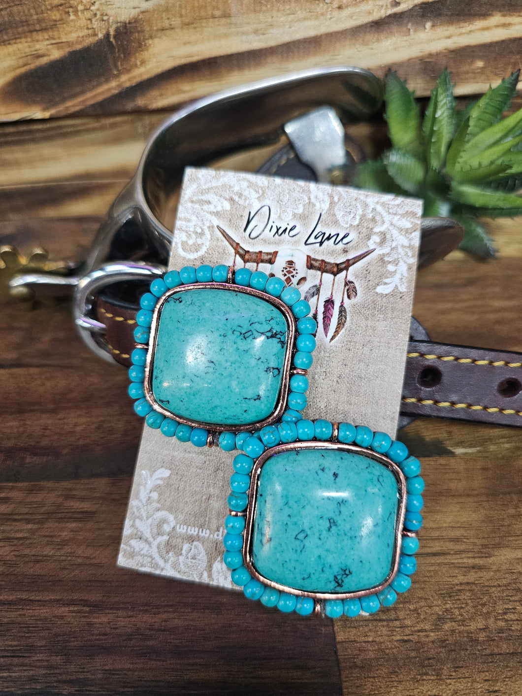 Turquoise Statement Mega Studs