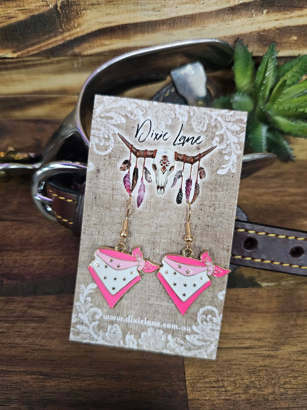 Cowgirl Bandana Earrings