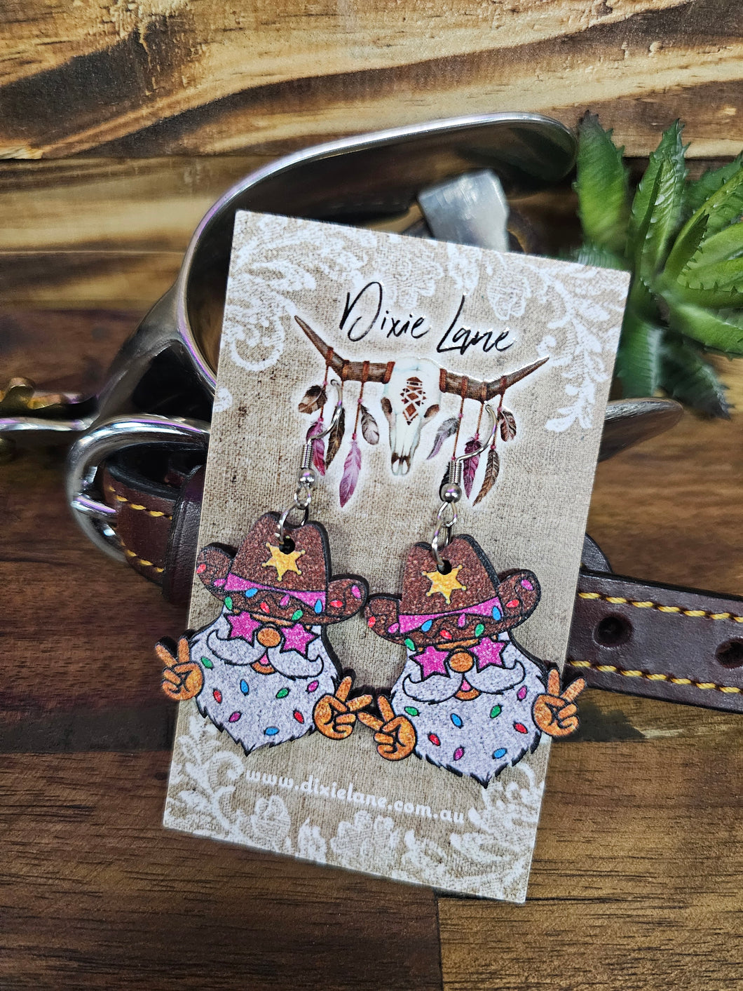 SLAYIN' Santa Christmas Earrings