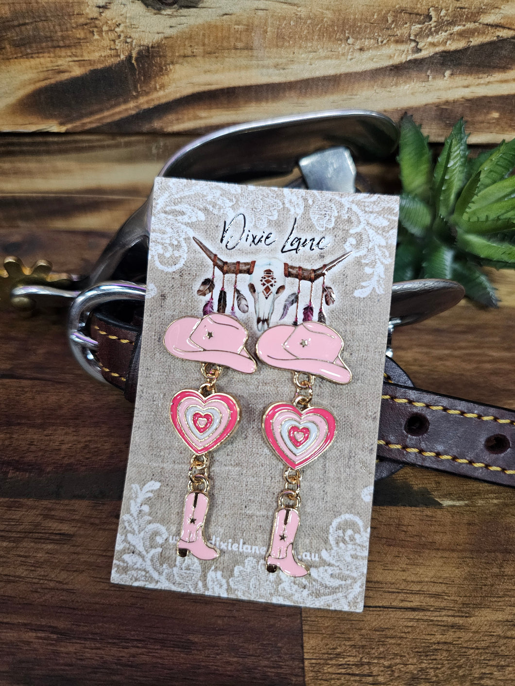 Cowgirl Hat-Trick Earrings