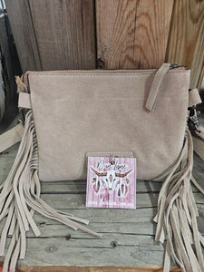 Boot Stitch Crossbody Bag - Beige