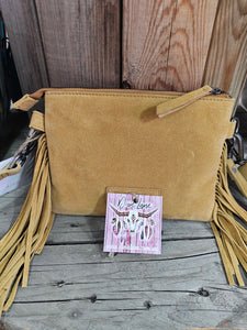 Boot Stitch Crossbody Bag - Camel