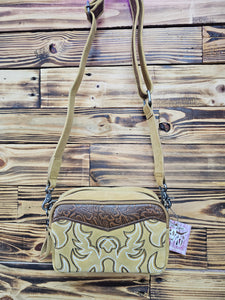 Boot Stitch Shoulder Bag - Camel