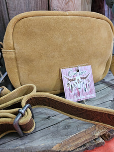 Boot Stitch Shoulder Bag - Camel