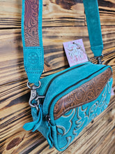 Load image into Gallery viewer, Boot Stitch Shoulder Bag - Teal
