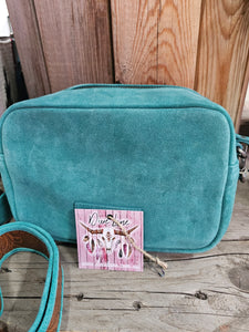Boot Stitch Shoulder Bag - Teal