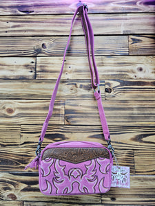 Boot Stitch Shoulder Bag - Pink