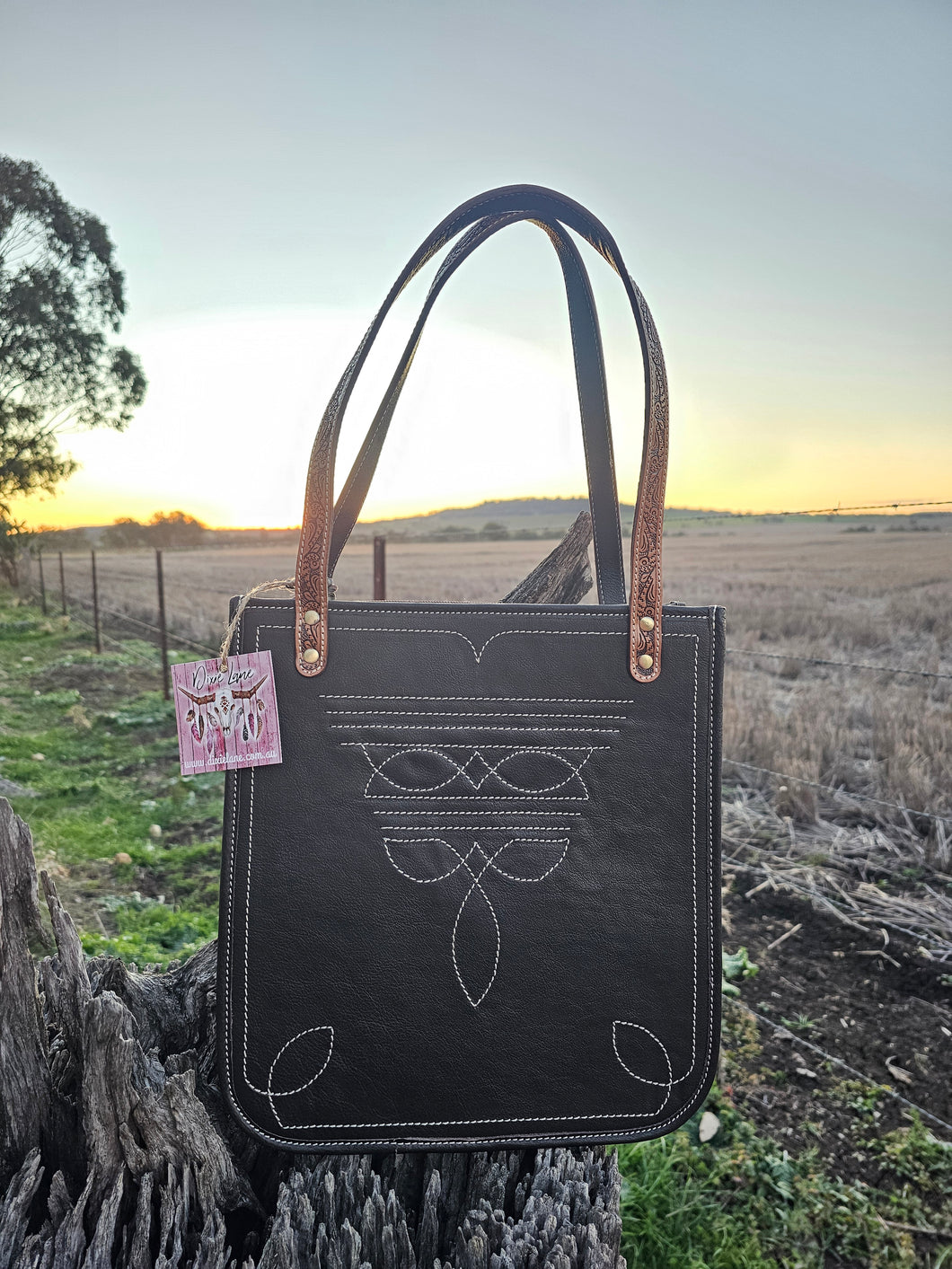 BossLady Boot Stitch Handbag
