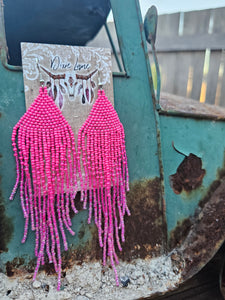 Badass Beaded Tassel Earrings