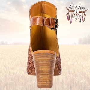 PRE-ORDER Cheyenne Peep Toe - Tan