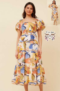 Andi dress - Multi Blue