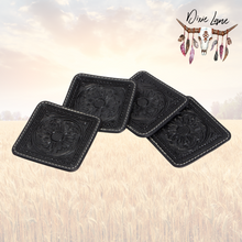 Load image into Gallery viewer, Tooled Leather Coasters

