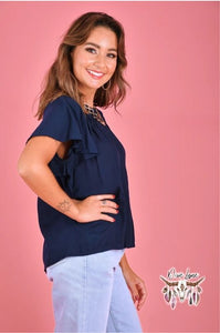 Robyn Top - Navy