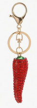 Load image into Gallery viewer, Dixie Lane X Meatstock - Rhinestone Chilli Keychain
