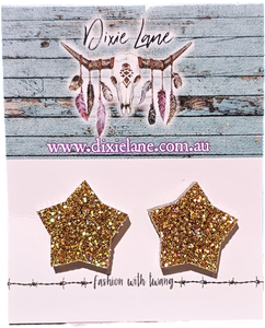 Star Glitter Studs