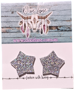 Star Glitter Studs