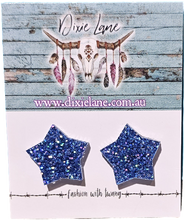 Load image into Gallery viewer, Star Glitter Studs
