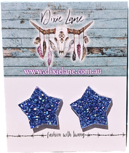 Star Glitter Studs