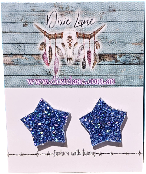 Star Glitter Studs