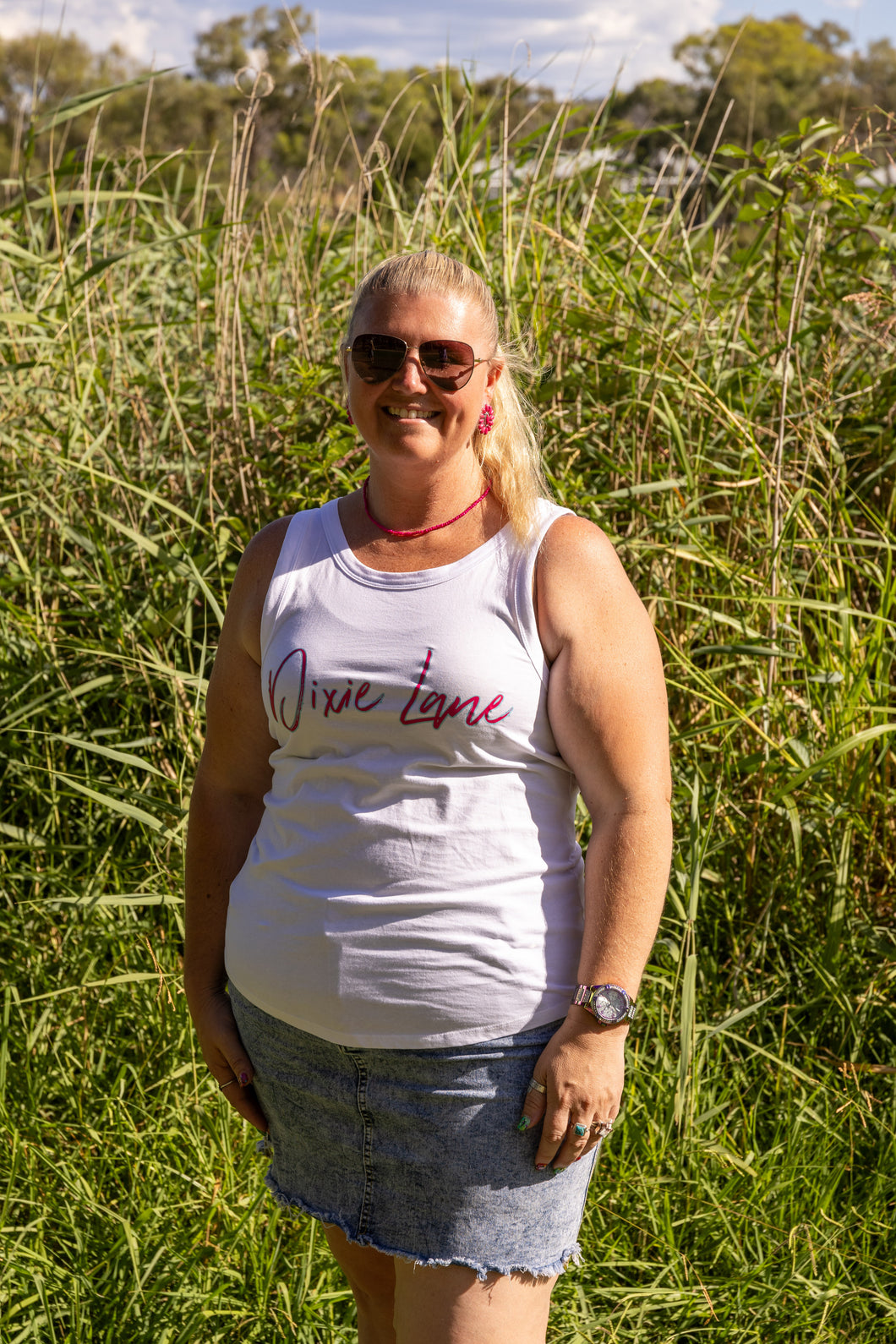 Dixie Lane Classic Tank - White