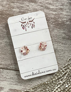 Floral Gold Studs