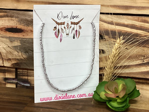 Silver Bead Choker