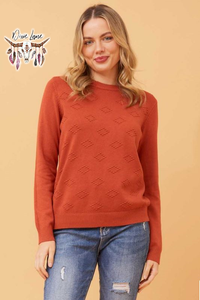 Kerri Knit Jumper - Burnt Orange