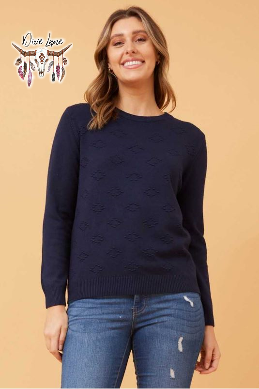 Kerri Knit Jumper - Navy