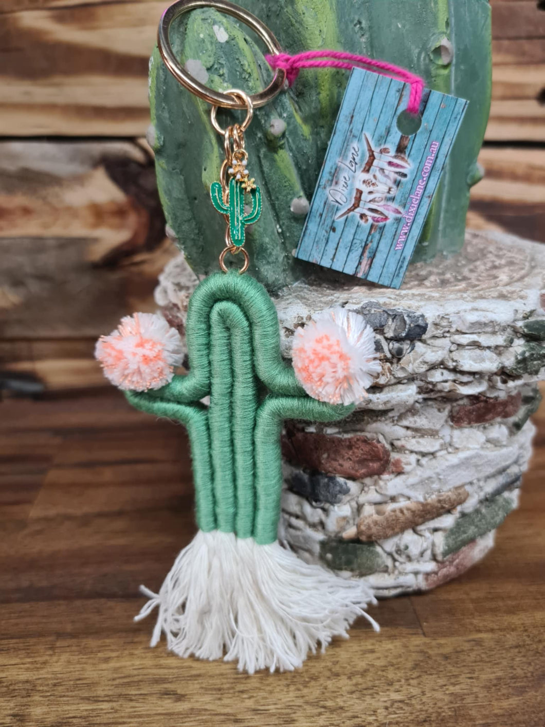 Boho Cactus Keyring