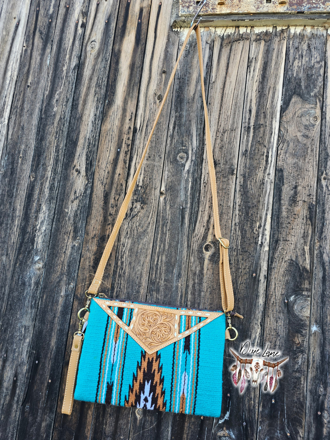 Saddle Blanket Crossbody Clutch