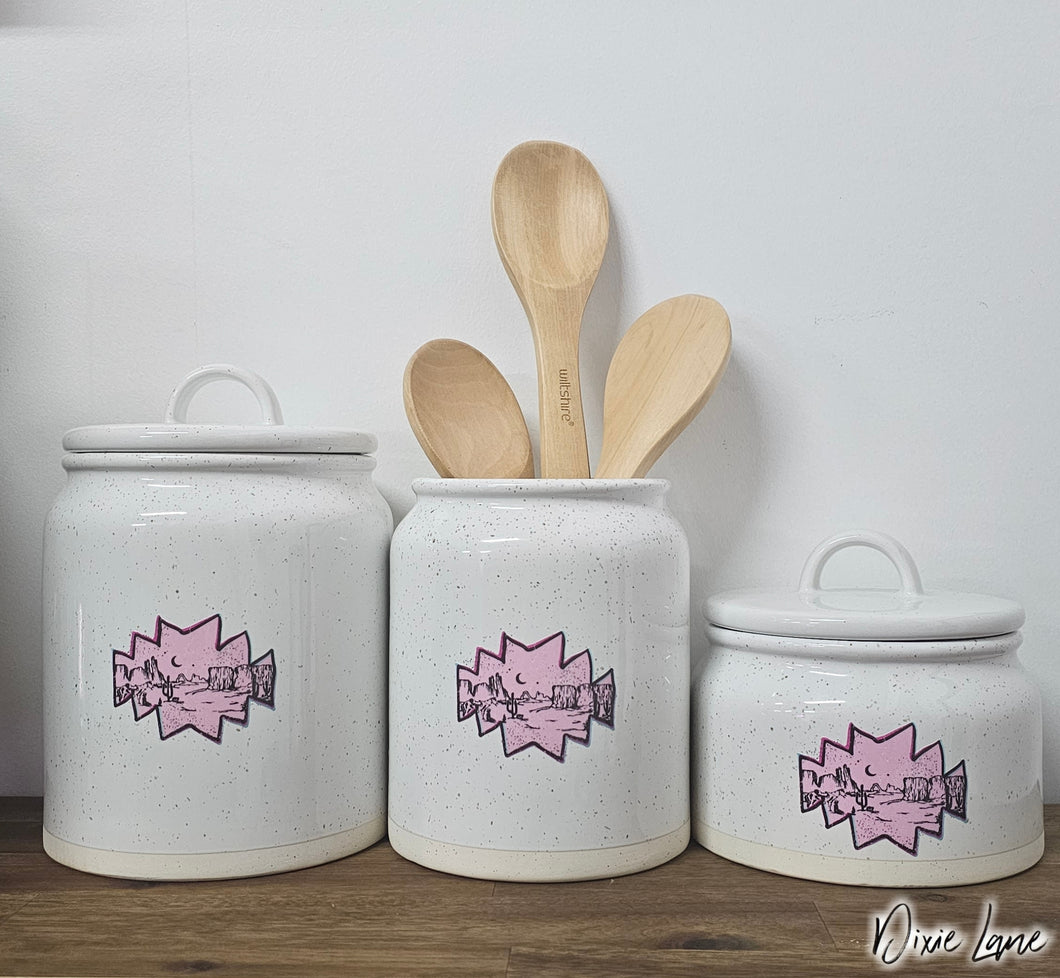 Kitchen Canister Set - Aztec