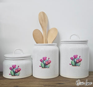 Kitchen Canister Set - Cactus