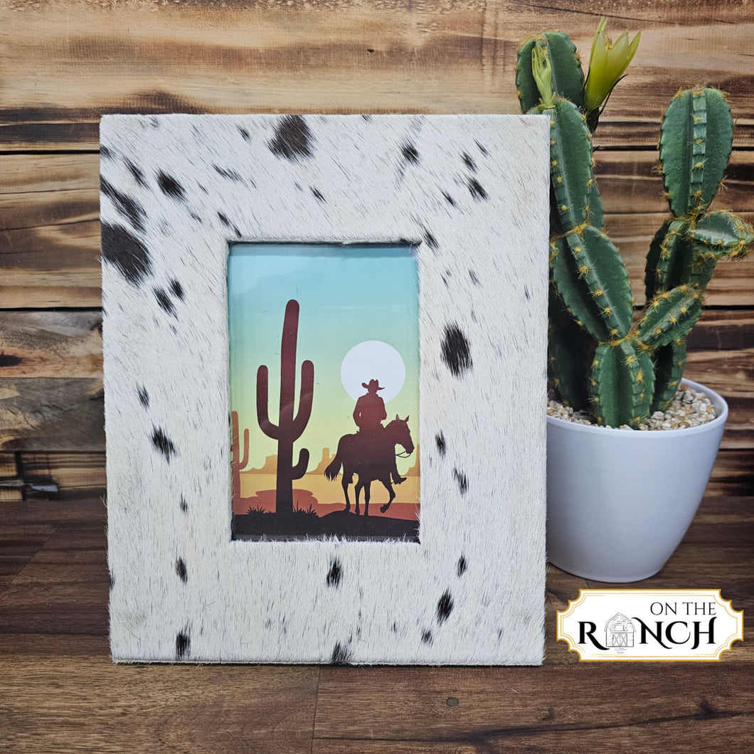 Cowhide Photo Frame