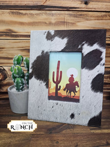 Cowhide Photo Frame