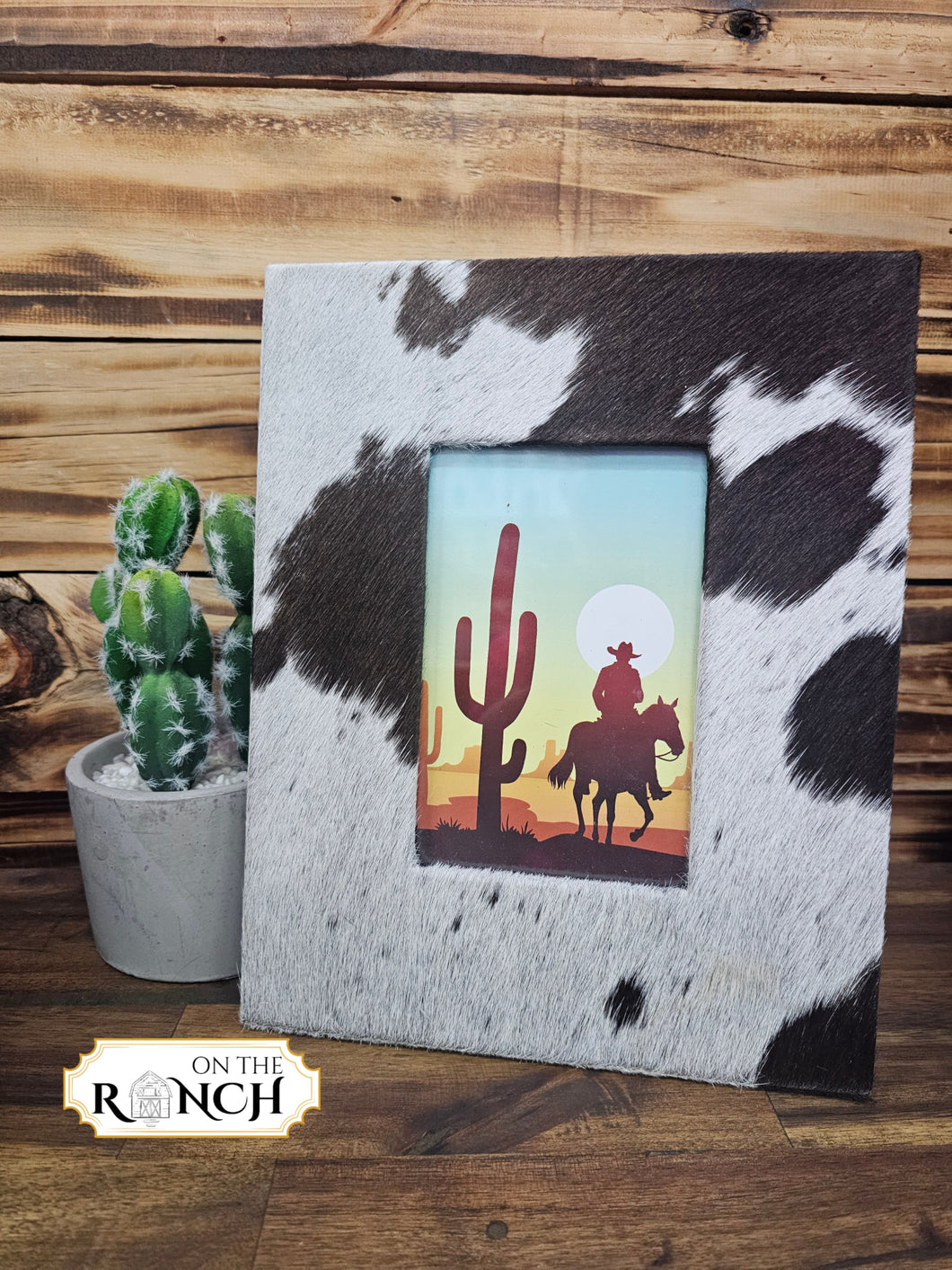 Cowhide Photo Frame