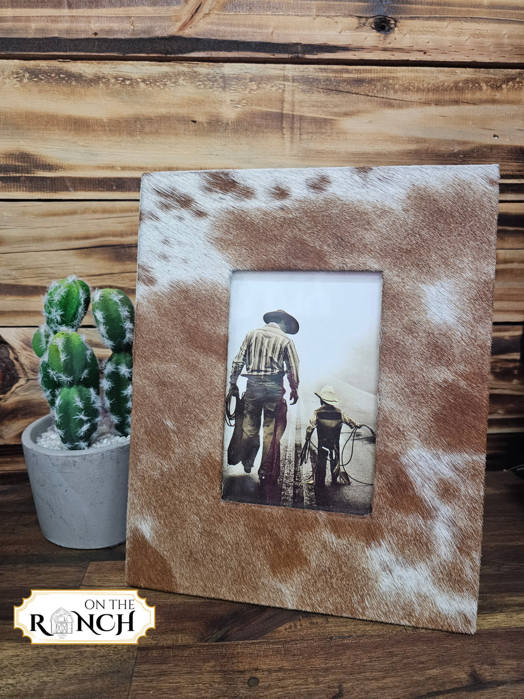 Cowhide Photo Frame
