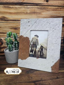 Cowhide Photo Frame